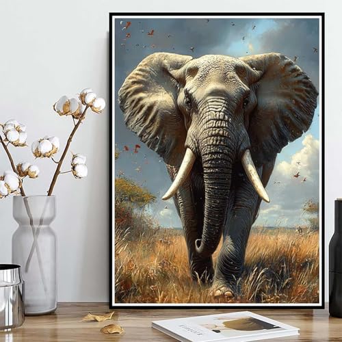 Diamond Painting Elefant Diamond Painting XXL 90×120cm, 5D Crystal Art Tier Muster DIY Runden Steine Vollbohrer Mosaik Bastelset Erwachsene für Zimmer Deko Wohnzimmer, Geschenke für Frauen -ly25082T8 Diamond Painting Elefant Diamond Painting XXL 90×120cm, 5D Crystal Art Tier Muster DIY Runden Steine Vollbohrer Mosaik Bastelset Erwachsene für Zimmer Deko Wohnzimmer, Geschenke für Frauen -ly25082T8 von LUOLYYEI