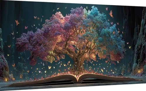 Diamond Painting Erwachsene, Diamond Painting Baum Crystal Art Landschaft Muster 5D DIY Diamant Malerei Cross Stitch Stickerei Basteln Erwachsene Set für Deko Wohnzimmer 100x200 cm -ly2507F2Z4T Diamond Painting Erwachsene, Diamond Painting Baum Crystal Art Landschaft Muster 5D DIY Diamant Malerei Cross Stitch Stickerei Basteln Erwachsene Set für Deko Wohnzimmer 100x200 cm -ly2507F2Z4T von LUOLYYEI