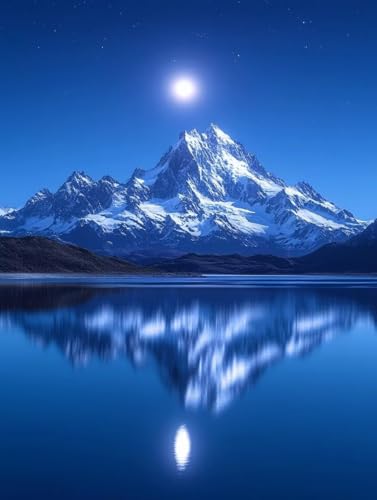 Diamond Painting Erwachsene, Diamond Painting Berg Crystal Art Landschaft Muster 5D DIY Diamant Malerei Cross Stitch Stickerei Basteln Erwachsene Set für Deko Wohnzimmer, Geschenke 30x40 cm -ly25082VA von LUOLYYEI