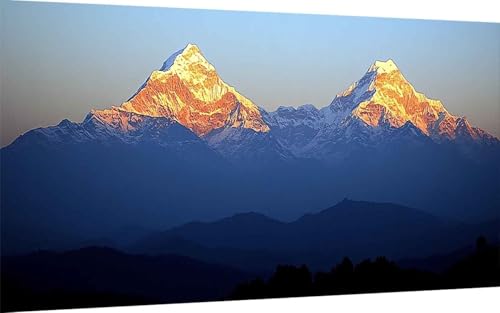 Diamond Painting Erwachsene, Diamond Painting Berg Crystal Art Landschaft Muster 5D DIY Diamant Malerei Cross Stitch Stickerei Basteln Erwachsene Set für Deko Wohnzimmer (100x200 cm) -ly250784PFE von LUOLYYEI