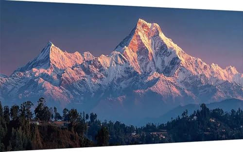 Diamond Painting Erwachsene, Diamond Painting Berg Crystal Art Landschaft Muster 5D DIY Diamant Malerei Cross Stitch Stickerei Basteln Erwachsene Set für Deko Wohnzimmer (40x80 cm) -ly250739KHV von LUOLYYEI