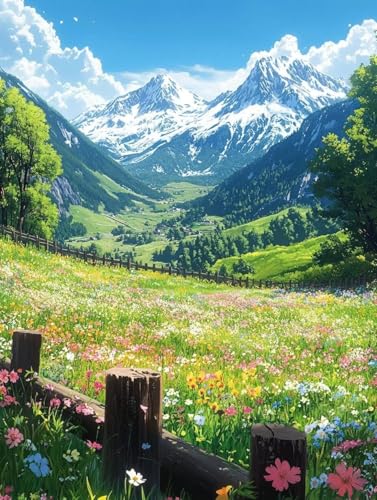 Diamond Painting Erwachsene, Diamond Painting Berg Crystal Art Wiese Muster 5D DIY Diamant Malerei Cross Stitch Stickerei Basteln Erwachsene Set für Deko Wohnzimmer, Geschenke 60x80cm -ly25082L5 Diamond Painting Erwachsene, Diamond Painting Berg Crystal Art Wiese Muster 5D DIY Diamant Malerei Cross Stitch Stickerei Basteln Erwachsene Set für Deko Wohnzimmer, Geschenke 60x80cm -ly25082L5 von LUOLYYEI