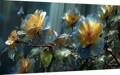 Diamond Painting Erwachsene, Diamond Painting Blume Crystal Art Schmetterling Muster 5D DIY Diamant Malerei Cross Stitch Stickerei Basteln Erwachsene Set für Deko Wohnzimmer 80x160cm -ly25074SG11 Diamond Painting Erwachsene, Diamond Painting Blume Crystal Art Schmetterling Muster 5D DIY Diamant Malerei Cross Stitch Stickerei Basteln Erwachsene Set für Deko Wohnzimmer 80x160cm -ly25074SG11 von LUOLYYEI