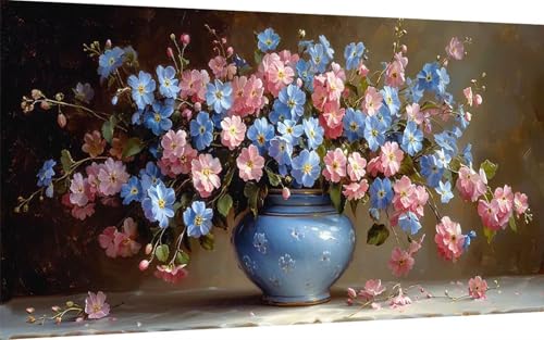 Diamond Painting Erwachsene, Diamond Painting Blume Crystal Art Vase Muster 5D DIY Diamant Malerei Cross Stitch Stickerei Basteln Erwachsene Set für Deko Wohnzimmer, Geschenke 40x80cm -ly2507DU von LUOLYYEI