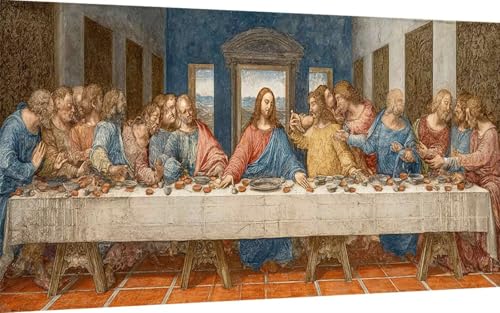 Diamond Painting Erwachsene, Diamond Painting Das letzte Abendmahl Crystal Art Traum Muster 5D DIY Diamant Malerei Cross Stitch Stickerei Basteln Erwachsene Set für Deko Wohnzimmer 100x200cm -ly25072Q Diamond Painting Erwachsene, Diamond Painting Das letzte Abendmahl Crystal Art Traum Muster 5D DIY Diamant Malerei Cross Stitch Stickerei Basteln Erwachsene Set für Deko Wohnzimmer 100x200cm -ly25072Q von LUOLYYEI