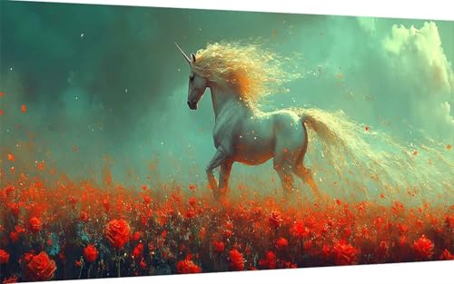 Diamond Painting Erwachsene, Diamond Painting Einhorn Crystal Art Färberdistel Muster 5D DIY Diamant Malerei Cross Stitch Stickerei Basteln Erwachsene Set für Deko Wohnzimmer 40x80cm -ly2507VO743 Diamond Painting Erwachsene, Diamond Painting Einhorn Crystal Art Färberdistel Muster 5D DIY Diamant Malerei Cross Stitch Stickerei Basteln Erwachsene Set für Deko Wohnzimmer 40x80cm -ly2507VO743 von LUOLYYEI