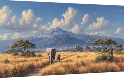 Diamond Painting Erwachsene, Diamond Painting Elefant Crystal Art Wiese Muster 5D DIY Diamant Malerei Cross Stitch Stickerei Basteln Erwachsene Set für Deko Wohnzimmer, Geschenke 80x160 cm -ly2507RW Diamond Painting Erwachsene, Diamond Painting Elefant Crystal Art Wiese Muster 5D DIY Diamant Malerei Cross Stitch Stickerei Basteln Erwachsene Set für Deko Wohnzimmer, Geschenke 80x160 cm -ly2507RW von LUOLYYEI
