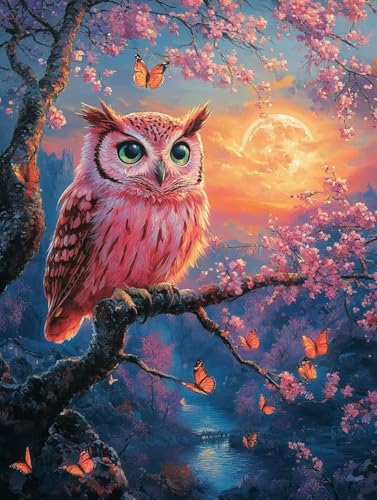 Diamond Painting Erwachsene, Diamond Painting Eule Crystal Art Blume Muster 5D DIY Diamant Malerei Cross Stitch Stickerei Basteln Erwachsene Set für Deko Wohnzimmer, Geschenke 60x80 cm -ly250823F Diamond Painting Erwachsene, Diamond Painting Eule Crystal Art Blume Muster 5D DIY Diamant Malerei Cross Stitch Stickerei Basteln Erwachsene Set für Deko Wohnzimmer, Geschenke 60x80 cm -ly250823F von LUOLYYEI
