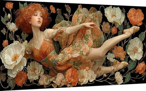 Diamond Painting Erwachsene, Diamond Painting Frau Crystal Art Blume Muster 5D DIY Diamant Malerei Cross Stitch Stickerei Basteln Erwachsene Set für Deko Wohnzimmer, Geschenke 80x160cm -ly25073K Diamond Painting Erwachsene, Diamond Painting Frau Crystal Art Blume Muster 5D DIY Diamant Malerei Cross Stitch Stickerei Basteln Erwachsene Set für Deko Wohnzimmer, Geschenke 80x160cm -ly25073K von LUOLYYEI