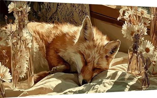 Diamond Painting Erwachsene, Diamond Painting Fuchs Crystal Art Tier Muster 5D DIY Diamant Malerei Cross Stitch Stickerei Basteln Erwachsene Set für Deko Wohnzimmer, Geschenke 80x160 cm -ly2507OF Diamond Painting Erwachsene, Diamond Painting Fuchs Crystal Art Tier Muster 5D DIY Diamant Malerei Cross Stitch Stickerei Basteln Erwachsene Set für Deko Wohnzimmer, Geschenke 80x160 cm -ly2507OF von LUOLYYEI