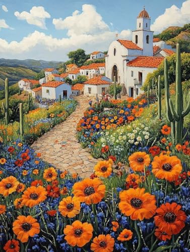 Diamond Painting Erwachsene, Diamond Painting Häuser Crystal Art Blumen Muster 5D DIY Diamant Malerei Cross Stitch Stickerei Basteln Erwachsene Set für Deko Wohnzimmer, Geschenke 60x80cm -ly250820V Diamond Painting Erwachsene, Diamond Painting Häuser Crystal Art Blumen Muster 5D DIY Diamant Malerei Cross Stitch Stickerei Basteln Erwachsene Set für Deko Wohnzimmer, Geschenke 60x80cm -ly250820V von LUOLYYEI