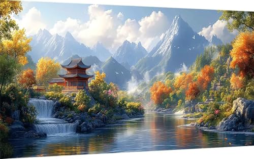 Diamond Painting Erwachsene, Diamond Painting Herbst Crystal Art Berg Muster 5D DIY Diamant Malerei Cross Stitch Stickerei Basteln Erwachsene Set für Deko Wohnzimmer, Geschenke 40x80 cm -ly2507I4 Diamond Painting Erwachsene, Diamond Painting Herbst Crystal Art Berg Muster 5D DIY Diamant Malerei Cross Stitch Stickerei Basteln Erwachsene Set für Deko Wohnzimmer, Geschenke 40x80 cm -ly2507I4 von LUOLYYEI