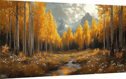Diamond Painting Erwachsene, Diamond Painting Herbst Crystal Art Landschaft Muster 5D DIY Diamant Malerei Cross Stitch Stickerei Basteln Erwachsene Set für Deko Wohnzimmer 100x200 cm -ly25072F8T5 Diamond Painting Erwachsene, Diamond Painting Herbst Crystal Art Landschaft Muster 5D DIY Diamant Malerei Cross Stitch Stickerei Basteln Erwachsene Set für Deko Wohnzimmer 100x200 cm -ly25072F8T5 von LUOLYYEI