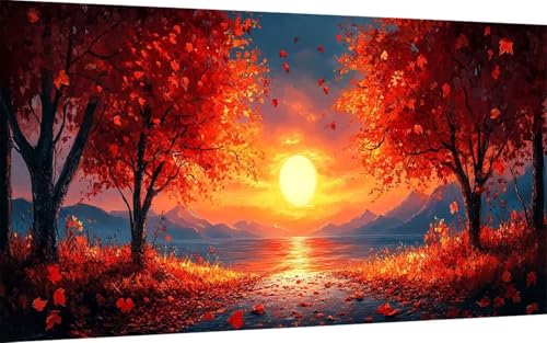 Diamond Painting Erwachsene, Diamond Painting Herbst Crystal Art Sonnenuntergang Muster 5D DIY Diamant Malerei Cross Stitch Stickerei Basteln Erwachsene Set für Deko Wohnzimmer 40x80 cm -ly250779 Diamond Painting Erwachsene, Diamond Painting Herbst Crystal Art Sonnenuntergang Muster 5D DIY Diamant Malerei Cross Stitch Stickerei Basteln Erwachsene Set für Deko Wohnzimmer 40x80 cm -ly250779 von LUOLYYEI