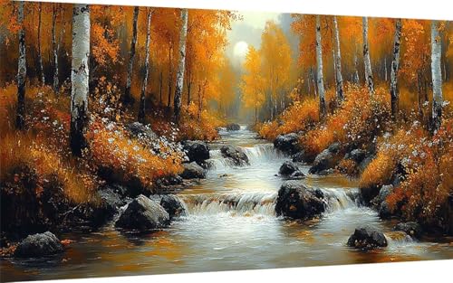 Diamond Painting Erwachsene, Diamond Painting Herbst Crystal Art Wald Muster 5D DIY Diamant Malerei Cross Stitch Stickerei Basteln Erwachsene Set für Deko Wohnzimmer, Geschenke 100x200cm -ly2507Z4 Diamond Painting Erwachsene, Diamond Painting Herbst Crystal Art Wald Muster 5D DIY Diamant Malerei Cross Stitch Stickerei Basteln Erwachsene Set für Deko Wohnzimmer, Geschenke 100x200cm -ly2507Z4 von LUOLYYEI