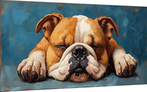 Diamond Painting Erwachsene, Diamond Painting Hund Crystal Art Tier Muster 5D DIY Diamant Malerei Cross Stitch Stickerei Basteln Erwachsene Set für Deko Wohnzimmer, Geschenke 60x120 cm -ly2507D9 von LUOLYYEI