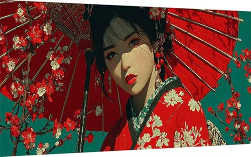 Diamond Painting Erwachsene, Diamond Painting Japan Crystal Art Frau Muster 5D DIY Diamant Malerei Cross Stitch Stickerei Basteln Erwachsene Set für Deko Wohnzimmer, Geschenke 80x160 cm -ly25074D Diamond Painting Erwachsene, Diamond Painting Japan Crystal Art Frau Muster 5D DIY Diamant Malerei Cross Stitch Stickerei Basteln Erwachsene Set für Deko Wohnzimmer, Geschenke 80x160 cm -ly25074D von LUOLYYEI