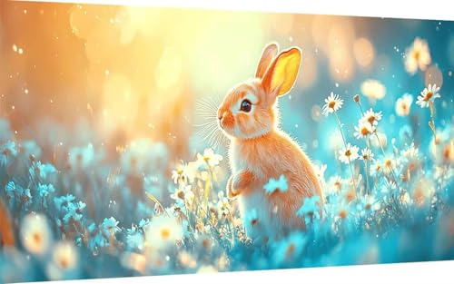 Diamond Painting Erwachsene, Diamond Painting Kaninchen Crystal Art Tier Muster 5D DIY Diamant Malerei Cross Stitch Stickerei Basteln Erwachsene Set für Deko Wohnzimmer, Geschenke 100x200 cm -ly2507MP Diamond Painting Erwachsene, Diamond Painting Kaninchen Crystal Art Tier Muster 5D DIY Diamant Malerei Cross Stitch Stickerei Basteln Erwachsene Set für Deko Wohnzimmer, Geschenke 100x200 cm -ly2507MP von LUOLYYEI