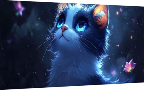 Diamond Painting Erwachsene, Diamond Painting Katze Crystal Art Tier Muster 5D DIY Diamant Malerei Cross Stitch Stickerei Basteln Erwachsene Set für Deko Wohnzimmer, Geschenke 100x200cm -ly2507AM Diamond Painting Erwachsene, Diamond Painting Katze Crystal Art Tier Muster 5D DIY Diamant Malerei Cross Stitch Stickerei Basteln Erwachsene Set für Deko Wohnzimmer, Geschenke 100x200cm -ly2507AM von LUOLYYEI