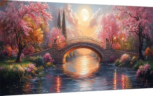 Diamond Painting Erwachsene, Diamond Painting Kirschblüten Crystal Art Landschaft Muster 5D DIY Diamant Malerei Cross Stitch Stickerei Basteln Erwachsene Set für Deko Wohnzimmer 40x80cm -ly25072D Diamond Painting Erwachsene, Diamond Painting Kirschblüten Crystal Art Landschaft Muster 5D DIY Diamant Malerei Cross Stitch Stickerei Basteln Erwachsene Set für Deko Wohnzimmer 40x80cm -ly25072D von LUOLYYEI