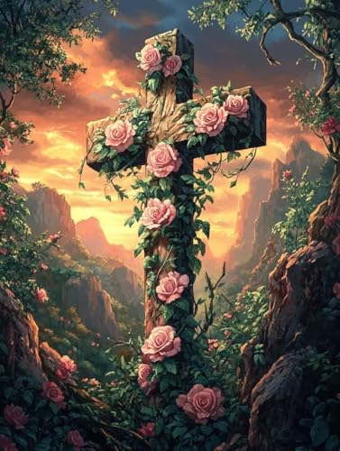 Diamond Painting Erwachsene, Diamond Painting Kreuzen Crystal Art Rose Muster 5D DIY Diamant Malerei Cross Stitch Stickerei Basteln Erwachsene Set für Deko Wohnzimmer, Geschenke 30x40 cm -ly250820P Diamond Painting Erwachsene, Diamond Painting Kreuzen Crystal Art Rose Muster 5D DIY Diamant Malerei Cross Stitch Stickerei Basteln Erwachsene Set für Deko Wohnzimmer, Geschenke 30x40 cm -ly250820P von LUOLYYEI