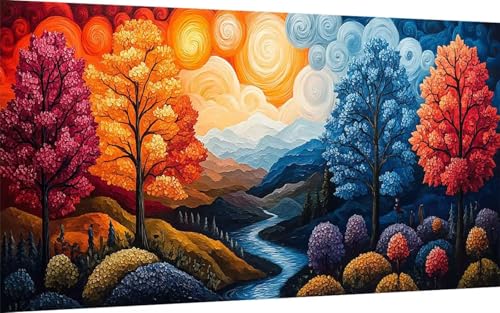 Diamond Painting Erwachsene, Diamond Painting Landschaft Crystal Art Baum Muster 5D DIY Diamant Malerei Cross Stitch Stickerei Basteln Erwachsene Set für Deko Wohnzimmer, Geschenke 100x200cm -ly250799 Diamond Painting Erwachsene, Diamond Painting Landschaft Crystal Art Baum Muster 5D DIY Diamant Malerei Cross Stitch Stickerei Basteln Erwachsene Set für Deko Wohnzimmer, Geschenke 100x200cm -ly250799 von LUOLYYEI