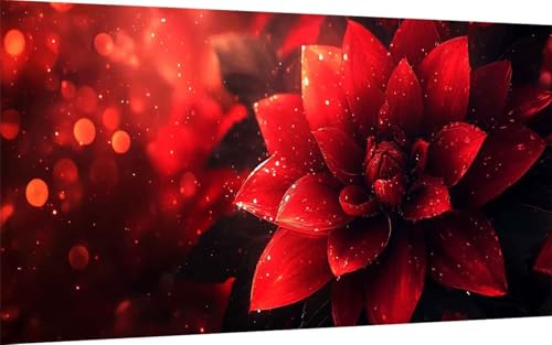 Diamond Painting Erwachsene, Diamond Painting Mandala Crystal Art Blume Muster 5D DIY Diamant Malerei Cross Stitch Stickerei Basteln Erwachsene Set für Deko Wohnzimmer (100x200 cm) -ly25074O0J3 von LUOLYYEI