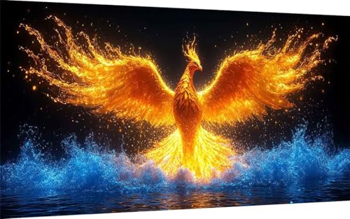 Diamond Painting Erwachsene, Diamond Painting Phönix Crystal Art Tier Muster 5D DIY Diamant Malerei Cross Stitch Stickerei Basteln Erwachsene Set für Deko Wohnzimmer, Geschenke 100x200 cm -ly2507U8 Diamond Painting Erwachsene, Diamond Painting Phönix Crystal Art Tier Muster 5D DIY Diamant Malerei Cross Stitch Stickerei Basteln Erwachsene Set für Deko Wohnzimmer, Geschenke 100x200 cm -ly2507U8 von LUOLYYEI