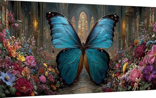 Diamond Painting Erwachsene, Diamond Painting Schmetterling Crystal Art Blume Muster 5D DIY Diamant Malerei Cross Stitch Stickerei Basteln Erwachsene Set für Deko Wohnzimmer 100x200 cm -ly2507MK Diamond Painting Erwachsene, Diamond Painting Schmetterling Crystal Art Blume Muster 5D DIY Diamant Malerei Cross Stitch Stickerei Basteln Erwachsene Set für Deko Wohnzimmer 100x200 cm -ly2507MK von LUOLYYEI