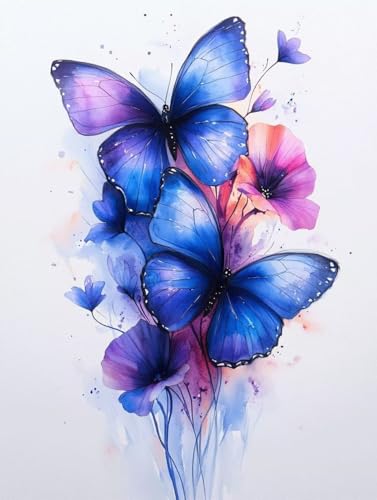 Diamond Painting Erwachsene, Diamond Painting Schmetterling Crystal Art Blume Muster 5D DIY Diamant Malerei Cross Stitch Stickerei Basteln Erwachsene Set für Deko Wohnzimmer 60x80cm -ly25082O1S63 Diamond Painting Erwachsene, Diamond Painting Schmetterling Crystal Art Blume Muster 5D DIY Diamant Malerei Cross Stitch Stickerei Basteln Erwachsene Set für Deko Wohnzimmer 60x80cm -ly25082O1S63 von LUOLYYEI