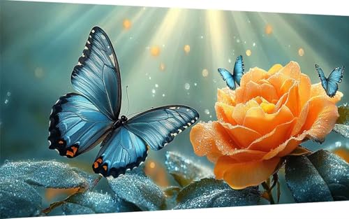 Diamond Painting Erwachsene, Diamond Painting Schmetterling Crystal Art Rose Muster 5D DIY Diamant Malerei Cross Stitch Stickerei Basteln Erwachsene Set für Deko Wohnzimmer 100x200cm -ly2507AG9O3 Diamond Painting Erwachsene, Diamond Painting Schmetterling Crystal Art Rose Muster 5D DIY Diamant Malerei Cross Stitch Stickerei Basteln Erwachsene Set für Deko Wohnzimmer 100x200cm -ly2507AG9O3 von LUOLYYEI