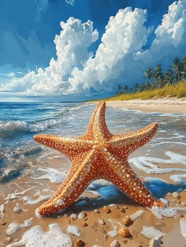 Diamond Painting Erwachsene, Diamond Painting Seestern Crystal Art Tier Muster 5D DIY Diamant Malerei Cross Stitch Stickerei Basteln Erwachsene Set für Deko Wohnzimmer, Geschenke 40×50cm -ly250820U Diamond Painting Erwachsene, Diamond Painting Seestern Crystal Art Tier Muster 5D DIY Diamant Malerei Cross Stitch Stickerei Basteln Erwachsene Set für Deko Wohnzimmer, Geschenke 40×50cm -ly250820U von LUOLYYEI