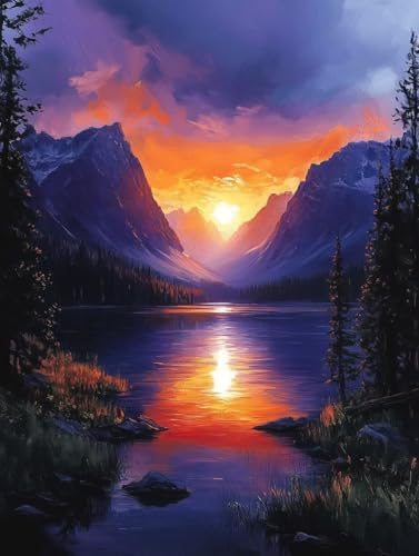 Diamond Painting Erwachsene, Diamond Painting Sonnenuntergang Crystal Art Berg Muster 5D DIY Diamant Malerei Cross Stitch Stickerei Basteln Erwachsene Set für Deko Wohnzimmer 60x80 cm -ly2508229 Diamond Painting Erwachsene, Diamond Painting Sonnenuntergang Crystal Art Berg Muster 5D DIY Diamant Malerei Cross Stitch Stickerei Basteln Erwachsene Set für Deko Wohnzimmer 60x80 cm -ly2508229 von LUOLYYEI
