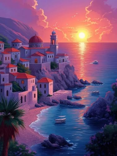 Diamond Painting Erwachsene, Diamond Painting Sonnenuntergang Crystal Art Häuser Muster 5D DIY Diamant Malerei Cross Stitch Stickerei Basteln Erwachsene Set für Deko Wohnzimmer 60×80cm -ly2508237 Diamond Painting Erwachsene, Diamond Painting Sonnenuntergang Crystal Art Häuser Muster 5D DIY Diamant Malerei Cross Stitch Stickerei Basteln Erwachsene Set für Deko Wohnzimmer 60×80cm -ly2508237 von LUOLYYEI