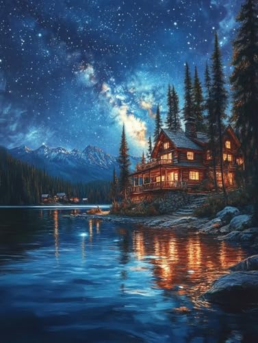 Diamond Painting Erwachsene, Diamond Painting Sternenhimmel Crystal Art Häuser Muster 5D DIY Diamant Malerei Cross Stitch Stickerei Basteln Erwachsene Set für Deko Wohnzimmer 40x50 cm -ly2508222 Diamond Painting Erwachsene, Diamond Painting Sternenhimmel Crystal Art Häuser Muster 5D DIY Diamant Malerei Cross Stitch Stickerei Basteln Erwachsene Set für Deko Wohnzimmer 40x50 cm -ly2508222 von LUOLYYEI