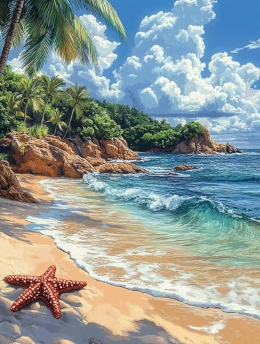 Diamond Painting Erwachsene, Diamond Painting Strand Crystal Art Meer Muster 5D DIY Diamant Malerei Cross Stitch Stickerei Basteln Erwachsene Set für Deko Wohnzimmer, Geschenke 40x50 cm -ly2508237 Diamond Painting Erwachsene, Diamond Painting Strand Crystal Art Meer Muster 5D DIY Diamant Malerei Cross Stitch Stickerei Basteln Erwachsene Set für Deko Wohnzimmer, Geschenke 40x50 cm -ly2508237 von LUOLYYEI