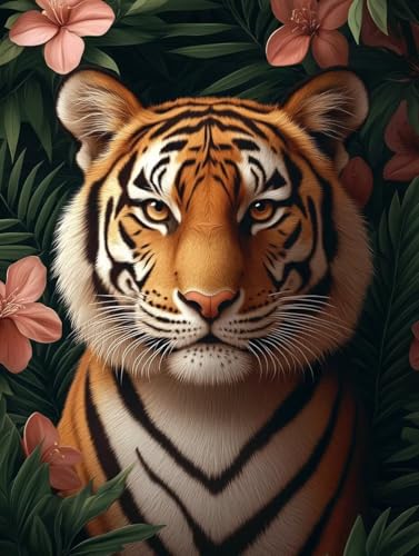 Diamond Painting Erwachsene, Diamond Painting Tiger Crystal Art Tier Muster 5D DIY Diamant Malerei Cross Stitch Stickerei Basteln Erwachsene Set für Deko Wohnzimmer, Geschenke 100x135cm -ly250829Q Diamond Painting Erwachsene, Diamond Painting Tiger Crystal Art Tier Muster 5D DIY Diamant Malerei Cross Stitch Stickerei Basteln Erwachsene Set für Deko Wohnzimmer, Geschenke 100x135cm -ly250829Q von LUOLYYEI