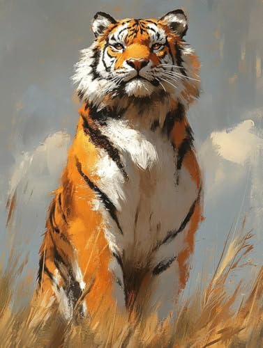 Diamond Painting Erwachsene, Diamond Painting Tiger Crystal Art Tier Muster 5D DIY Diamant Malerei Cross Stitch Stickerei Basteln Erwachsene Set für Deko Wohnzimmer, Geschenke 50×70cm -ly25082FE Diamond Painting Erwachsene, Diamond Painting Tiger Crystal Art Tier Muster 5D DIY Diamant Malerei Cross Stitch Stickerei Basteln Erwachsene Set für Deko Wohnzimmer, Geschenke 50×70cm -ly25082FE von LUOLYYEI