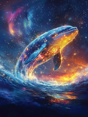 Diamond Painting Erwachsene, Diamond Painting Wal Crystal Art Sternenhimmel Muster 5D DIY Diamant Malerei Cross Stitch Stickerei Basteln Erwachsene Set für Deko Wohnzimmer 40×50cm -ly25082QEB98 von LUOLYYEI