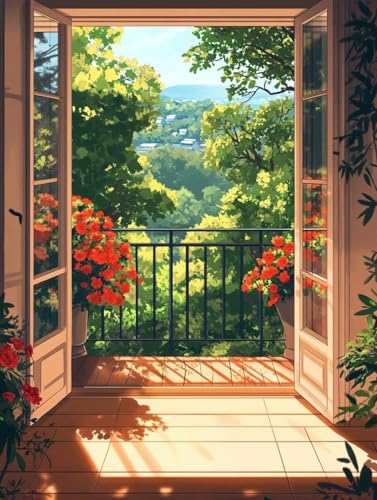 Diamond Painting Erwachsene, Diamond Painting Wald Crystal Art Landschaft Muster 5D DIY Diamant Malerei Cross Stitch Stickerei Basteln Erwachsene Set für Deko Wohnzimmer 100x135 cm -ly25082IF8LH von LUOLYYEI