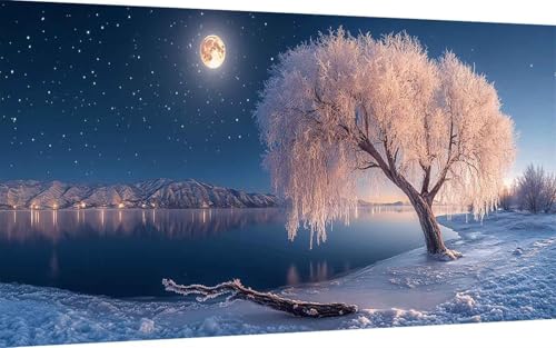 Diamond Painting Erwachsene, Diamond Painting Winter Crystal Art Landschaft Muster 5D DIY Diamant Malerei Cross Stitch Stickerei Basteln Erwachsene Set für Deko Wohnzimmer 40x80 cm -ly250701FEJ Diamond Painting Erwachsene, Diamond Painting Winter Crystal Art Landschaft Muster 5D DIY Diamant Malerei Cross Stitch Stickerei Basteln Erwachsene Set für Deko Wohnzimmer 40x80 cm -ly250701FEJ von LUOLYYEI