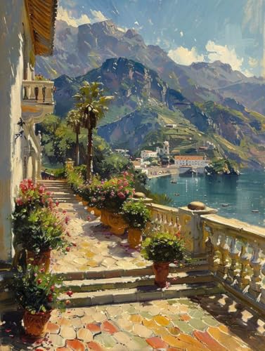 Diamond Painting Erwachsene Berg Diamond Painting XXL 100x135cm, Diamantmalerei Landschaft Crystal Art DIY Basteln Erwachsene Stickerei Kreuzstich Bastelset für Zimmer Deko, Geschenke -L2534N6SS von LUOLYYEI