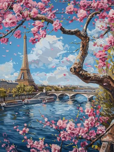 Diamond Painting Erwachsene Kirschblüten Diamond Painting XXL 80x110cm, Diamantmalerei Eiffelturm Crystal Art DIY Basteln Erwachsene Stickerei Kreuzstich Bastelset für Zimmer Deko, Geschenke -L2533F Diamond Painting Erwachsene Kirschblüten Diamond Painting XXL 80x110cm, Diamantmalerei Eiffelturm Crystal Art DIY Basteln Erwachsene Stickerei Kreuzstich Bastelset für Zimmer Deko, Geschenke -L2533F von LUOLYYEI