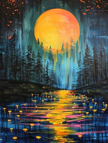 Diamond Painting Erwachsene Mond Diamond Painting XXL 80x110cm, Diamantmalerei Wald Crystal Art DIY Basteln Erwachsene Stickerei Kreuzstich Bastelset für Zimmer Deko, Geschenke für Frauen -L25317 Diamond Painting Erwachsene Mond Diamond Painting XXL 80x110cm, Diamantmalerei Wald Crystal Art DIY Basteln Erwachsene Stickerei Kreuzstich Bastelset für Zimmer Deko, Geschenke für Frauen -L25317 von LUOLYYEI