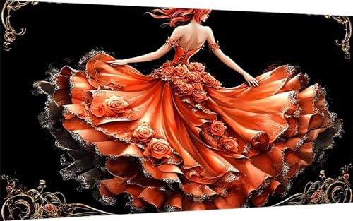 Diamond Painting Frau Diamond Painting XXL 90x180 cm, 5D Crystal Art Rose Muster DIY Eckige Steine Vollbohrer Mosaik Bastelset Erwachsene für Zimmer Deko Wohnzimmer, Wanddeko, Geschenke -ly2507DB Diamond Painting Frau Diamond Painting XXL 90x180 cm, 5D Crystal Art Rose Muster DIY Eckige Steine Vollbohrer Mosaik Bastelset Erwachsene für Zimmer Deko Wohnzimmer, Wanddeko, Geschenke -ly2507DB von LUOLYYEI
