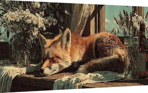 Diamond Painting Fuchs Diamond Painting XXL 100x300 cm, 5D Crystal Art Tier Muster DIY Eckige Steine Vollbohrer Mosaik Bastelset Erwachsene für Zimmer Deko Wohnzimmer, Wanddeko, Geschenke -ly250763 Diamond Painting Fuchs Diamond Painting XXL 100x300 cm, 5D Crystal Art Tier Muster DIY Eckige Steine Vollbohrer Mosaik Bastelset Erwachsene für Zimmer Deko Wohnzimmer, Wanddeko, Geschenke -ly250763 von LUOLYYEI