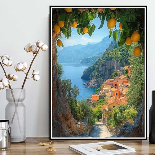 Diamond Painting Häuser Diamond Painting XXL 100x135cm, 5D Crystal Art Landschaft Muster DIY Runden Steine Vollbohrer Mosaik Bastelset Erwachsene für Zimmer Deko Wohnzimmer, Geschenke -ly25082T8 Diamond Painting Häuser Diamond Painting XXL 100x135cm, 5D Crystal Art Landschaft Muster DIY Runden Steine Vollbohrer Mosaik Bastelset Erwachsene für Zimmer Deko Wohnzimmer, Geschenke -ly25082T8 von LUOLYYEI
