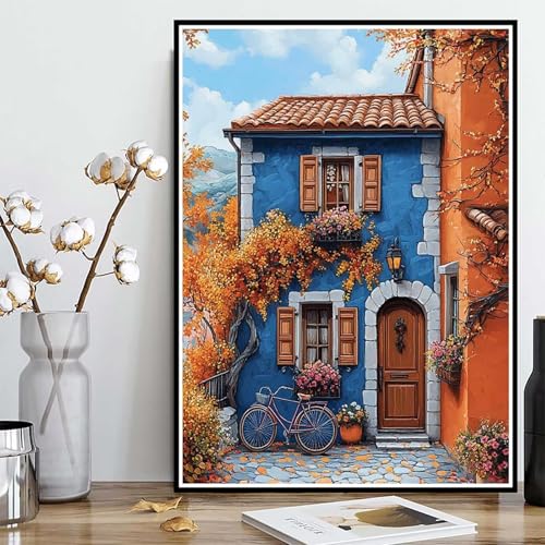 Diamond Painting Häuser Diamond Painting XXL 60x80cm, 5D Crystal Art Landschaft Muster DIY Runden Steine Vollbohrer Mosaik Bastelset Erwachsene für Zimmer Deko Wohnzimmer, Geschenke -ly2508247Z5D Diamond Painting Häuser Diamond Painting XXL 60x80cm, 5D Crystal Art Landschaft Muster DIY Runden Steine Vollbohrer Mosaik Bastelset Erwachsene für Zimmer Deko Wohnzimmer, Geschenke -ly2508247Z5D von LUOLYYEI