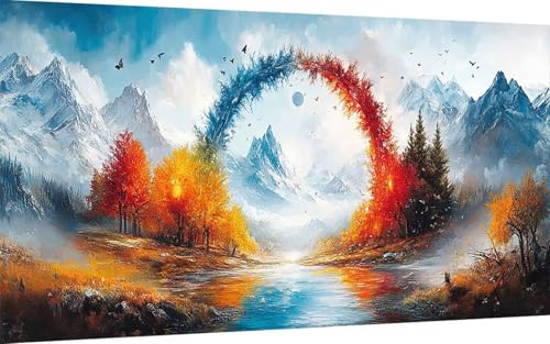Diamond Painting Herbst Diamond Painting XXL 30x60 cm, 5D Crystal Art Landschaft Muster DIY Eckige Steine Vollbohrer Mosaik Bastelset Erwachsene für Zimmer Deko Wohnzimmer, Geschenke -ly2507G52B7 Diamond Painting Herbst Diamond Painting XXL 30x60 cm, 5D Crystal Art Landschaft Muster DIY Eckige Steine Vollbohrer Mosaik Bastelset Erwachsene für Zimmer Deko Wohnzimmer, Geschenke -ly2507G52B7 von LUOLYYEI