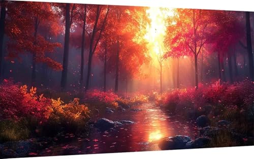 Diamond Painting Herbst Diamond Painting XXL 30x60cm, 5D Crystal Art Wald Muster DIY Eckige Steine Vollbohrer Mosaik Bastelset Erwachsene für Zimmer Deko Wohnzimmer, Wanddeko, Geschenke -ly2507J6 Diamond Painting Herbst Diamond Painting XXL 30x60cm, 5D Crystal Art Wald Muster DIY Eckige Steine Vollbohrer Mosaik Bastelset Erwachsene für Zimmer Deko Wohnzimmer, Wanddeko, Geschenke -ly2507J6 von LUOLYYEI
